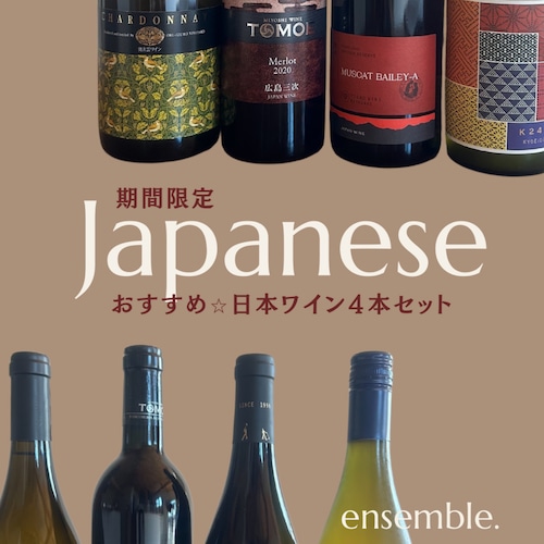 【送料無料！】おすすめ⭐︎日本ワイン４本セット