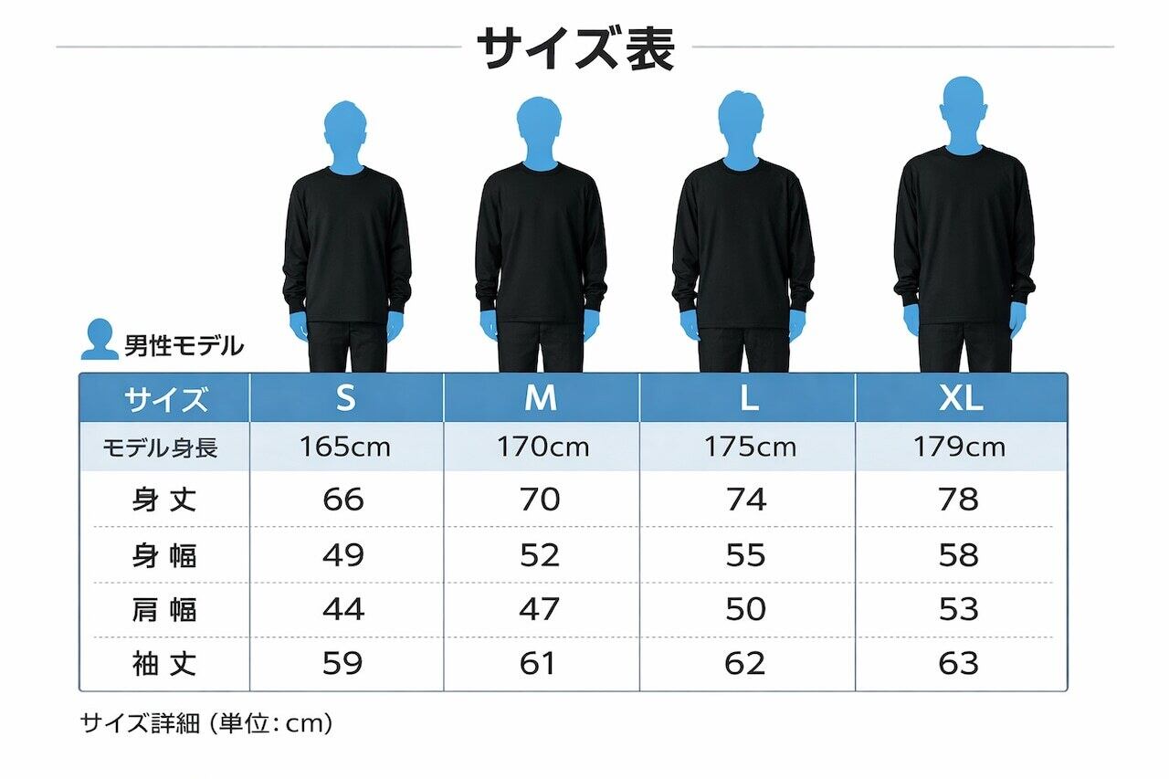 長袖シャツ（ビッグシルエット） 黒 #2 水墨画風 | OKOJOMAN(オコジョマン)