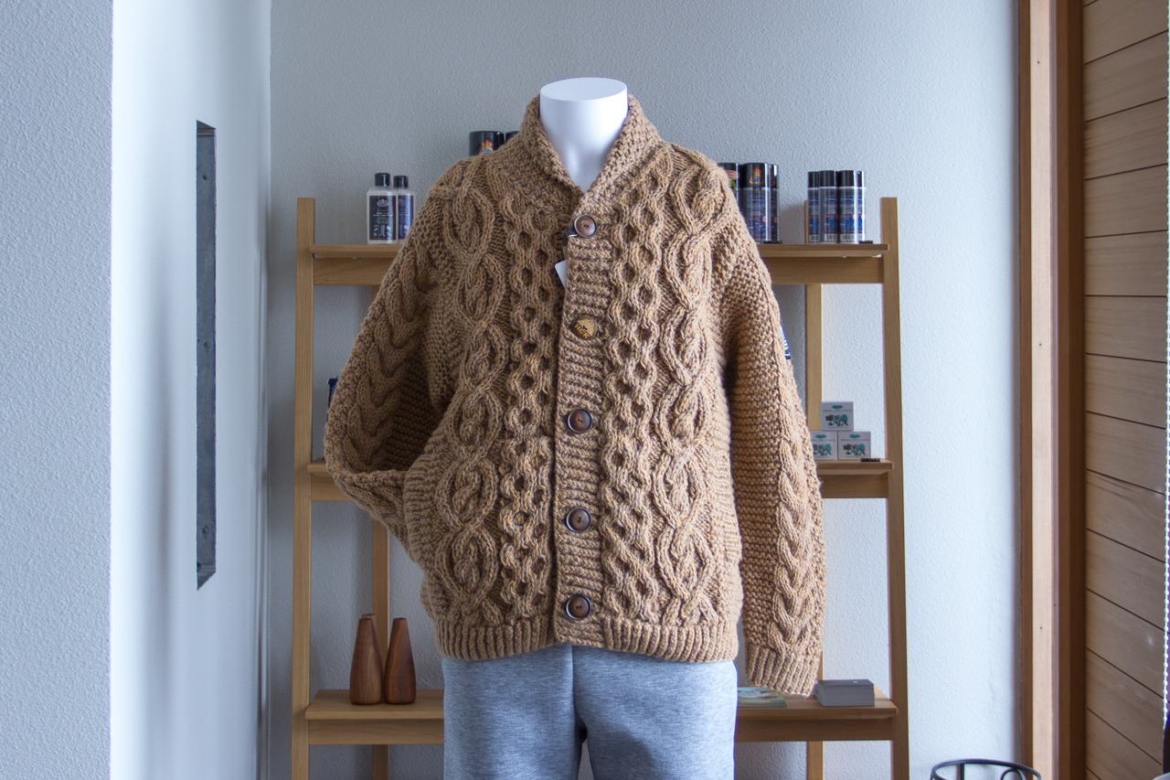 ヒマラヤンクライマーズハンドニット ショールカーディガン 手編み HIMALAYAN CLIMBER'S HAND-KNIT