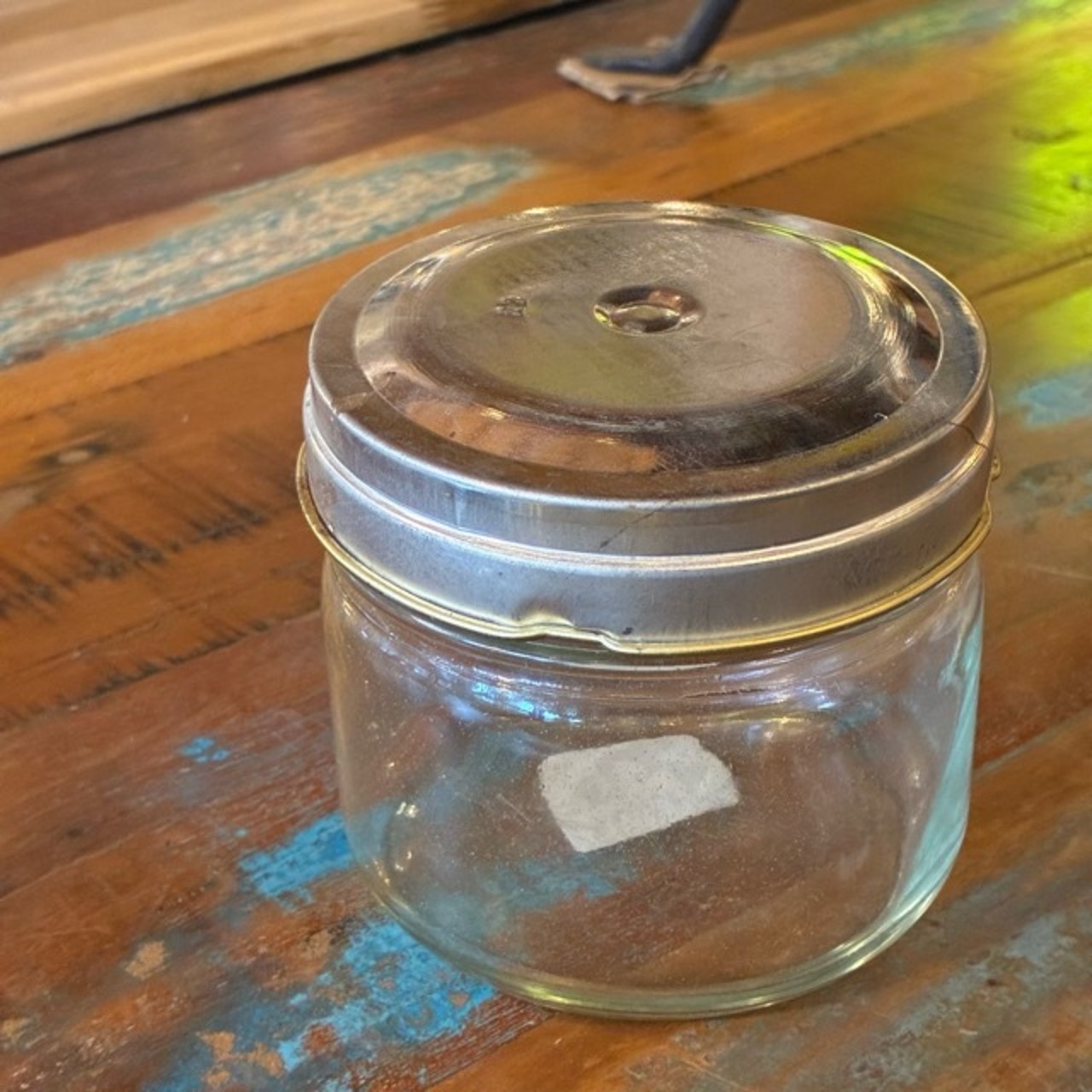 Czech glass jar　チェコ　ガラスジャー　500cc　デッドストック　小物入れ　収納　チェコ軍　ミリタリー　アソート