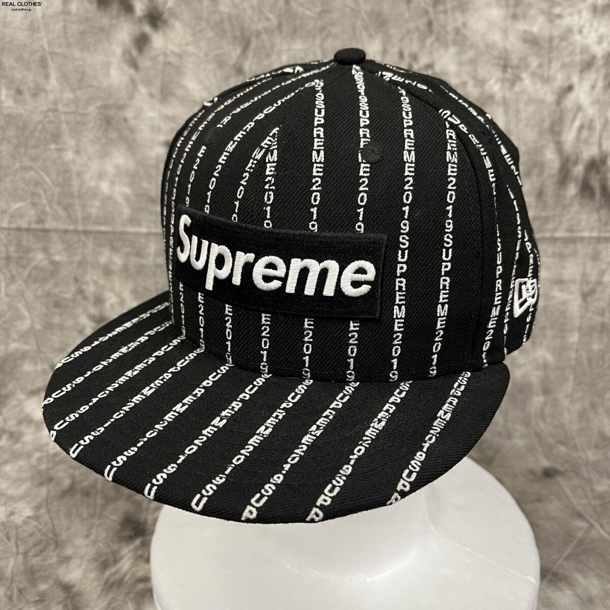 Supreme×New Era/シュプリーム×ニューエラ【19SS】Text Stripe Cap