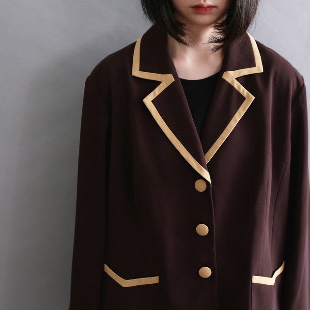 taping designj short length tailored jacket