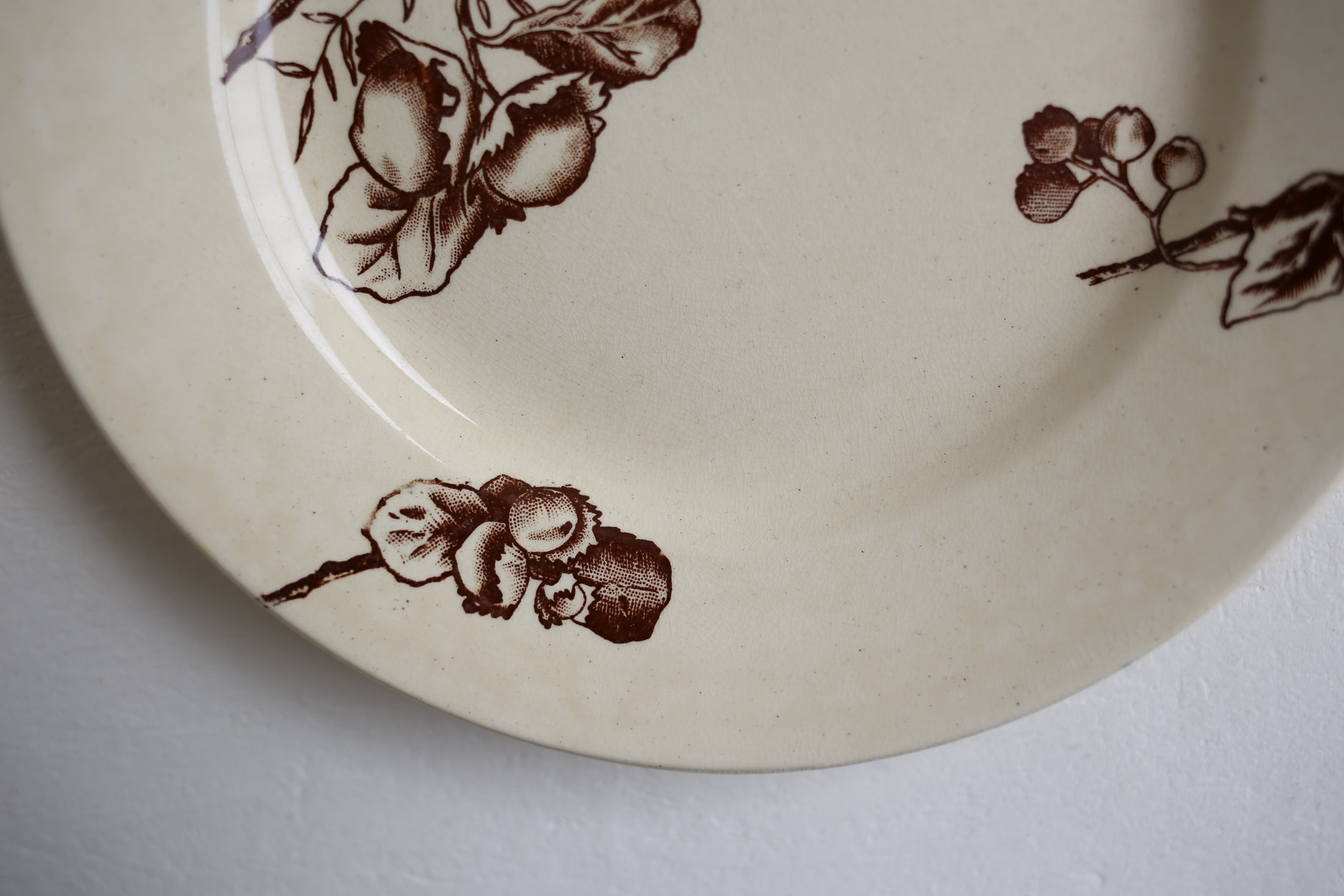 ショワジールロワ 鳥と木の実のラヴィエ フランス アンティーク フランス アンティーク Choisy le Roi ショワジールロワ『鳥と木の実と