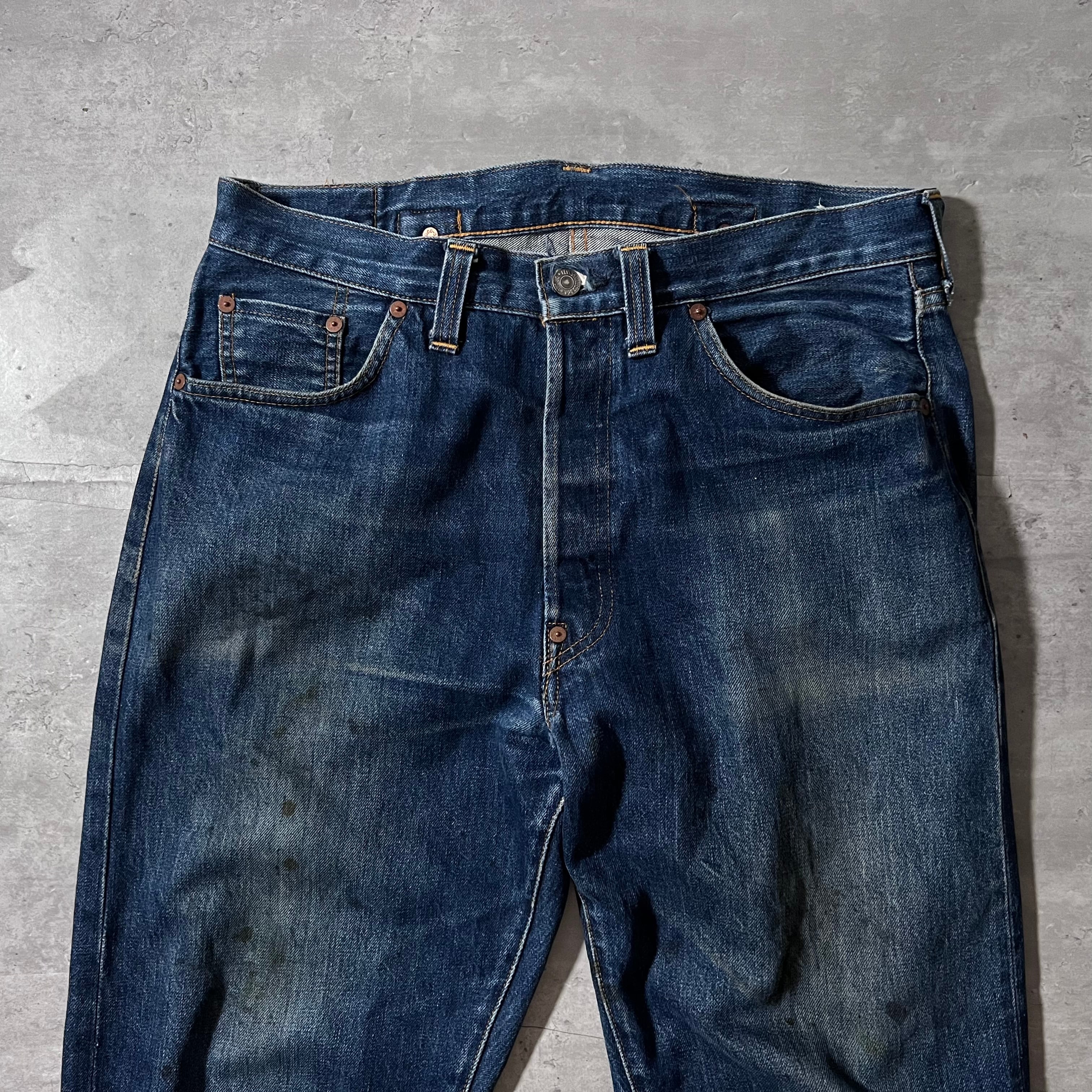 90s “Levi's 201XX”復刻 BIG E selvedge denim pants バレンシア工場 ...