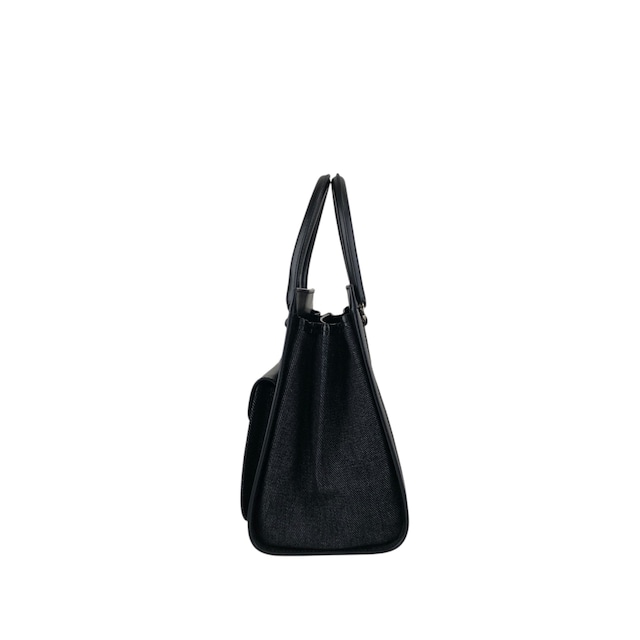 Christian Dior クリスチャン ディオール ハンドバッグ ブラック インディゴ ロゴ キャンバス レザー デニム vintage ヴィンテージ オールド 554rfk