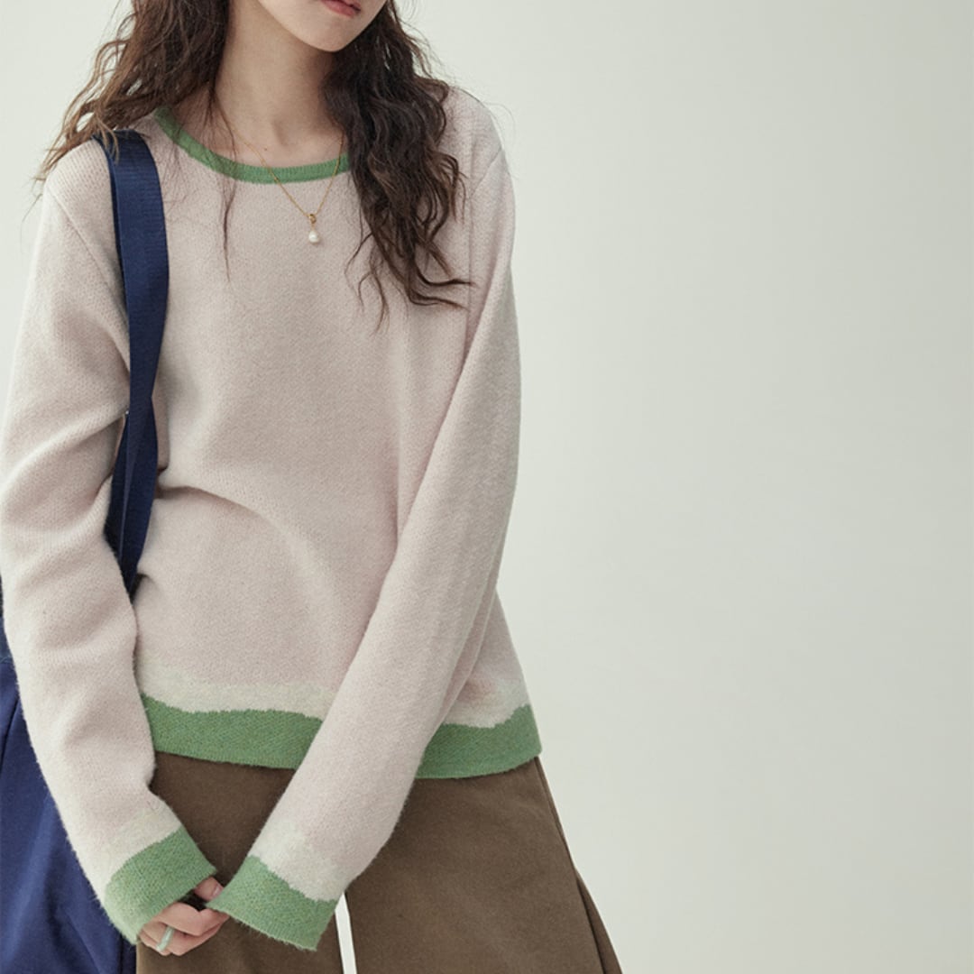 round neck loose sweater