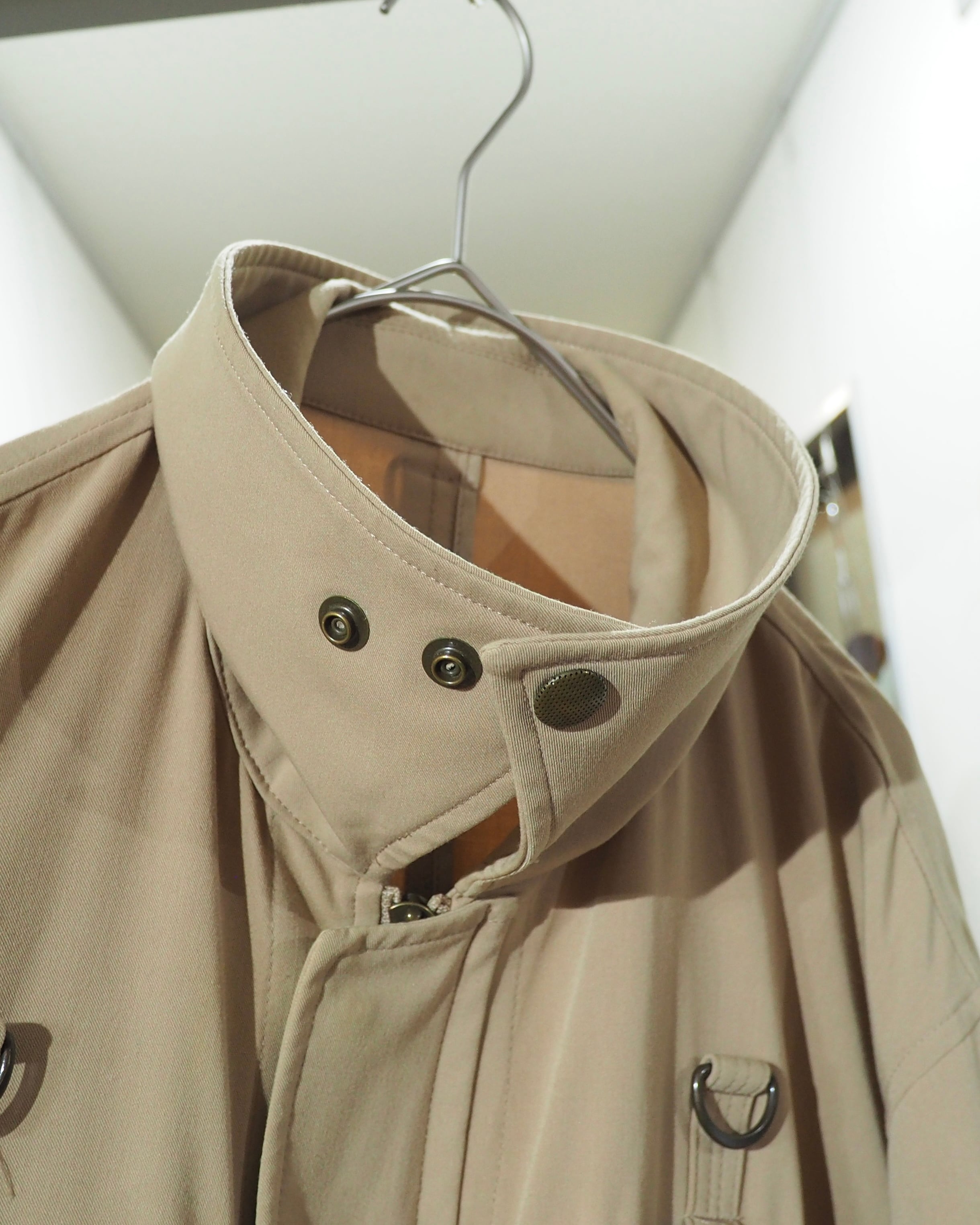 ” Iroquois ” Multi Pockets × Fake leather Panel Custom Military Jacket