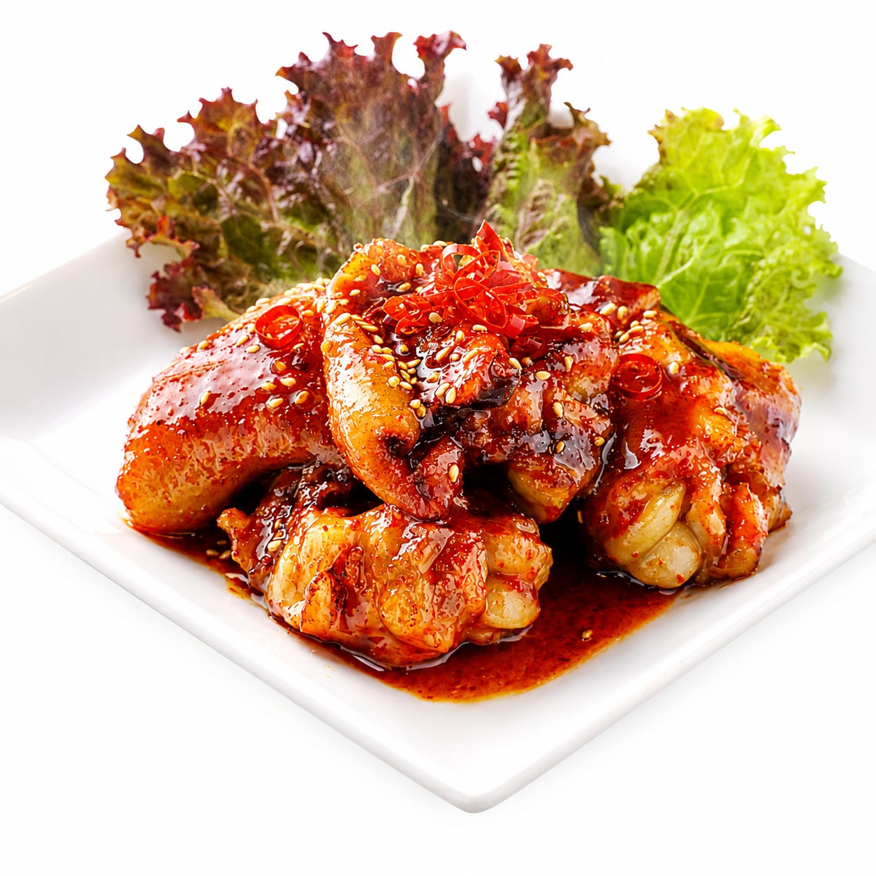 【冷凍】豚足味付け(ピリ甘辛味)【250g】※電子レンジ対応