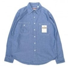 CAMCO (カムコ) CLASSIC YARN SOLID CHAMBRAY SHIRTS ブルー