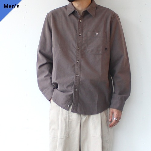 Bohemians フランネルレギュラーカラーシャツ Solid flannel L/S shirt　（Grayge）