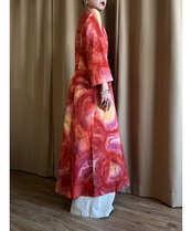 artistic color jacquard long dress-4547-2