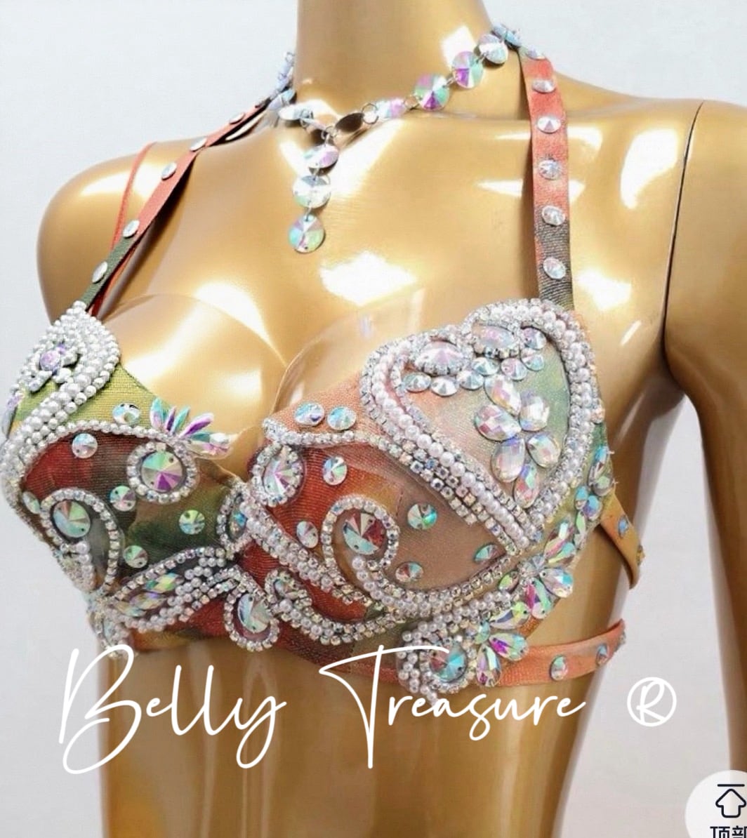 ベリーダンス衣装 ブラベルト2点セット ADNLHY0081 | Belly Treasure®︎