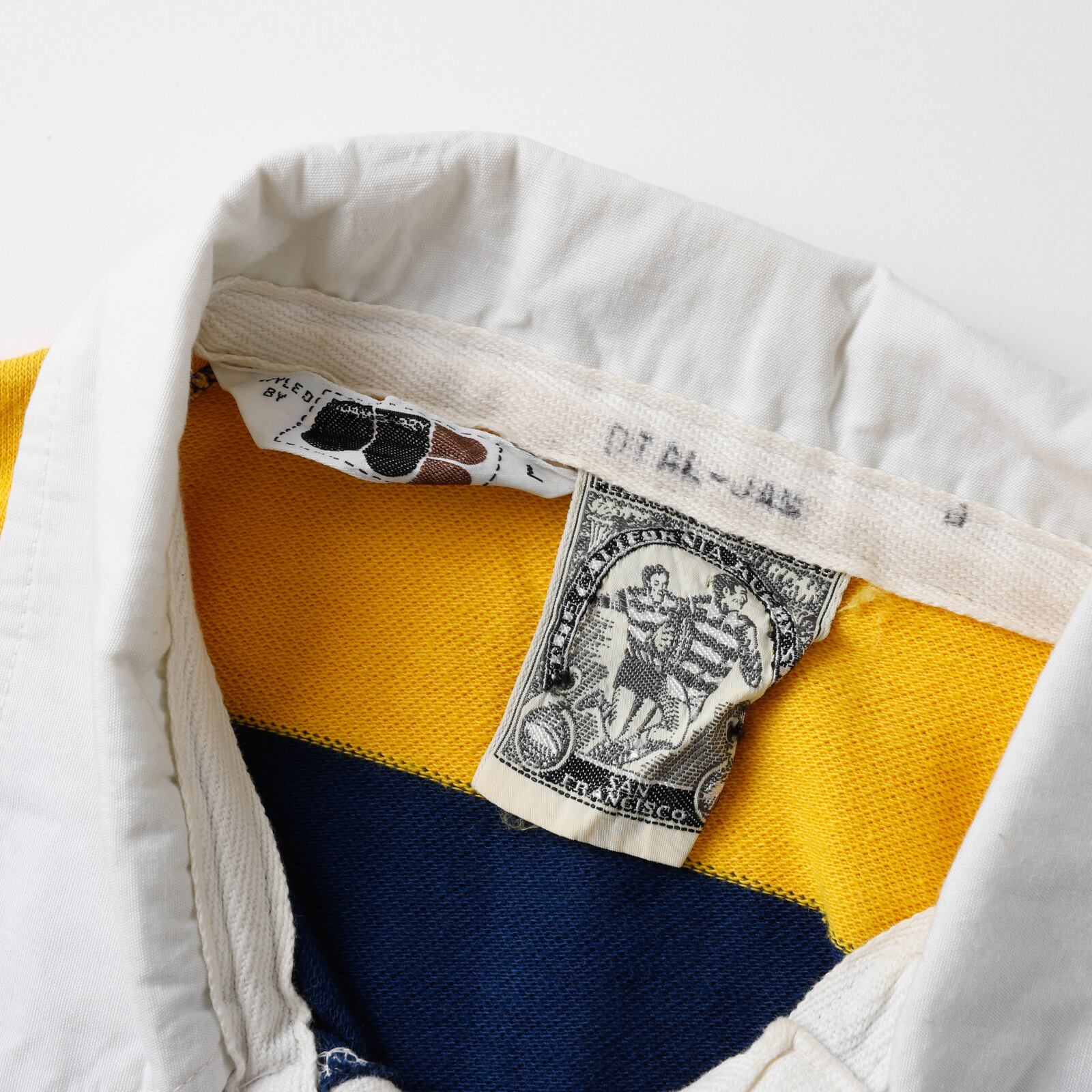 極美品】80s special vintage Collared thick long shirt rugby shirt