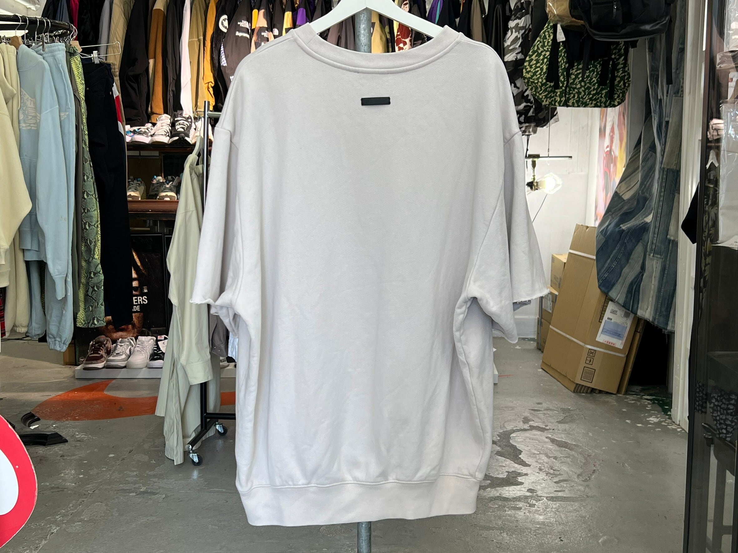 FEAR OF GOD SEVENTH COLLECTION GRAYS 3/4 SLEEVE SWEATSHIRT GREY  
