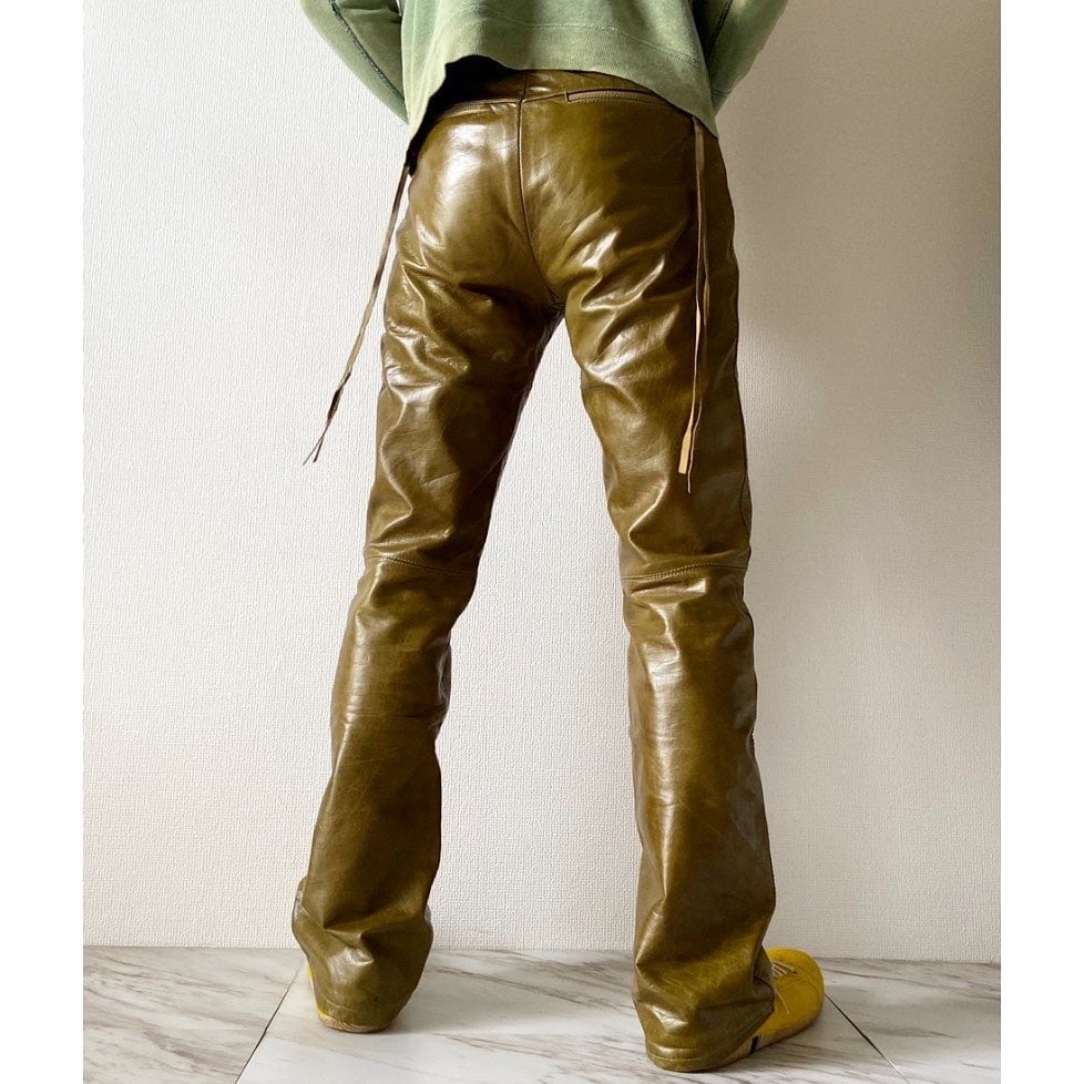 1998A/W dirk bikkembergs cow leather pants | protocol