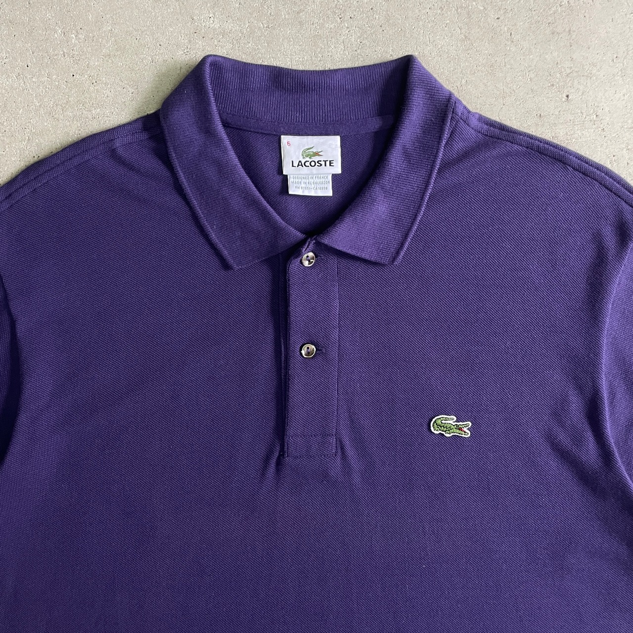 LACOSTE フレンチラコステ 鹿の子 ポロシャツ メンズXL相当 古着 ワン 