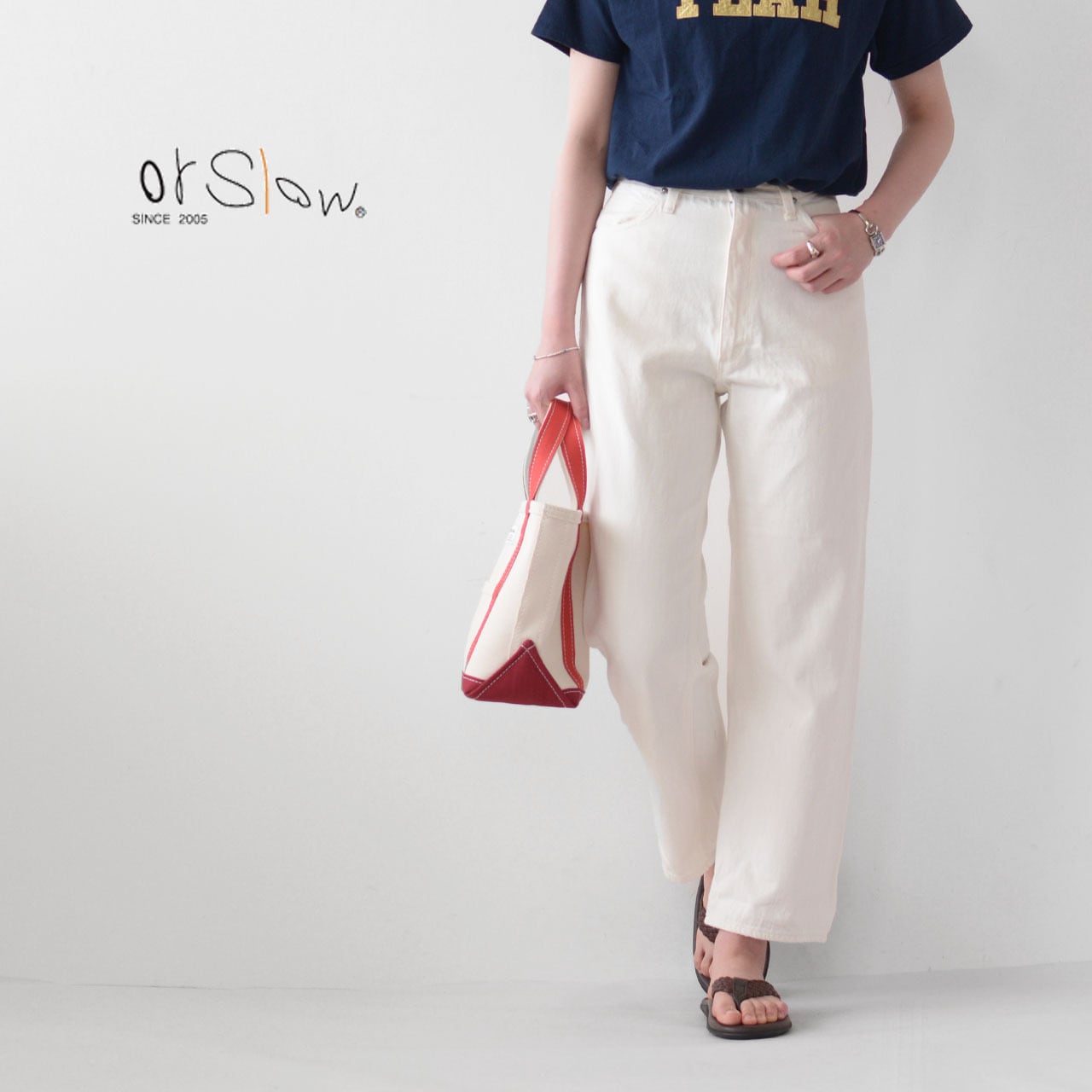 orslow[オアスロウ] W HIGH WAIST DENIM PANTS (JASMIN) WHITE [00