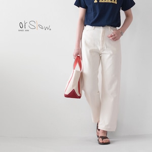 orslow[オアスロウ] W HIGH WAIST DENIM PANTS (JASMIN) WHITE [00-1040-69] ハイウエスト デニム パンツ（ジャスミン）・ホワイト・LADY'S [2023SS]