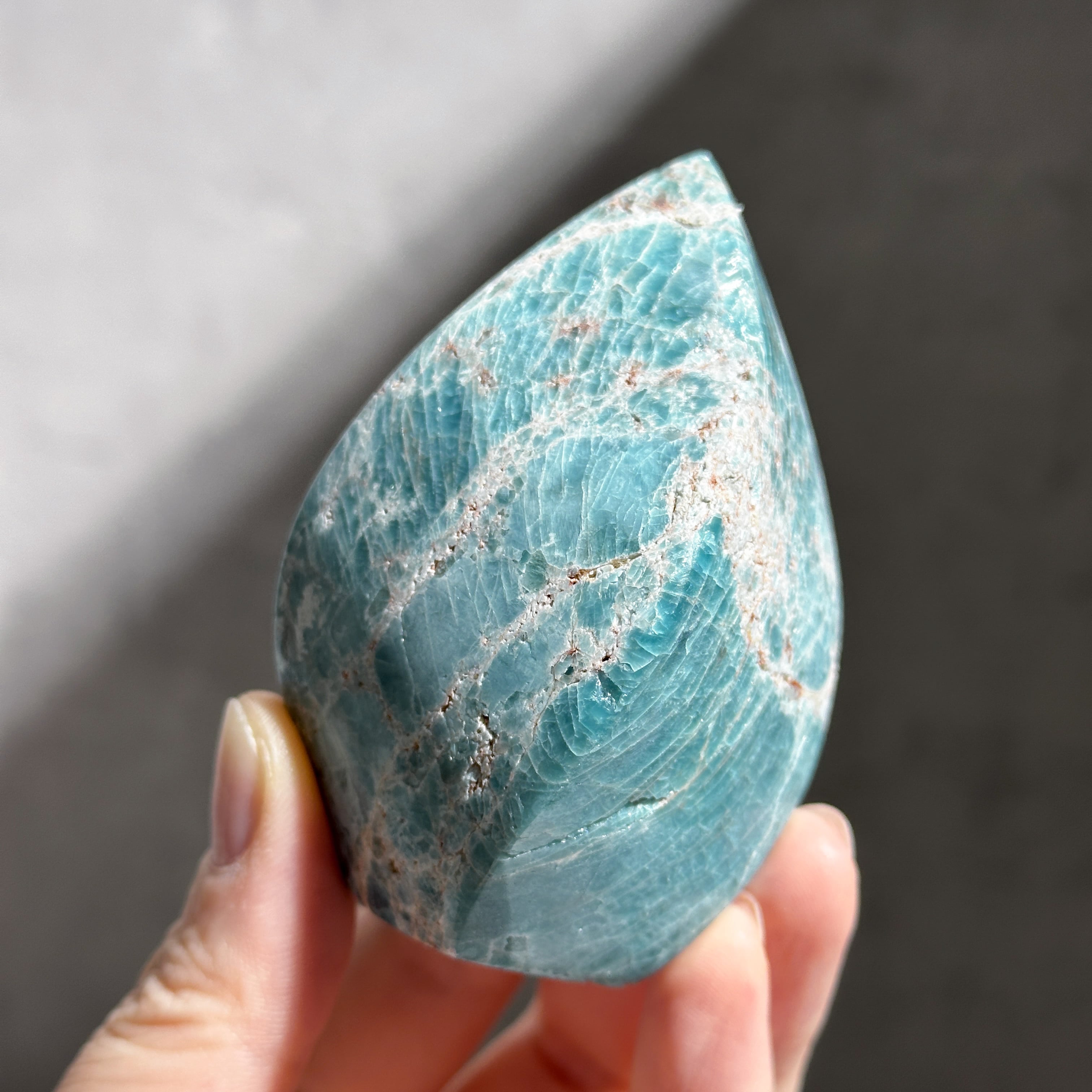 ブルーアパタイト ブルーアパタイト フレイム型 31◇ Blue Apatite ◇ 天然石・鉱物