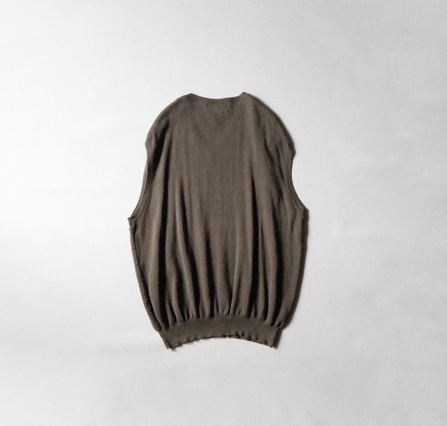 "croft & barrow" used Cotton knit V-neck vest