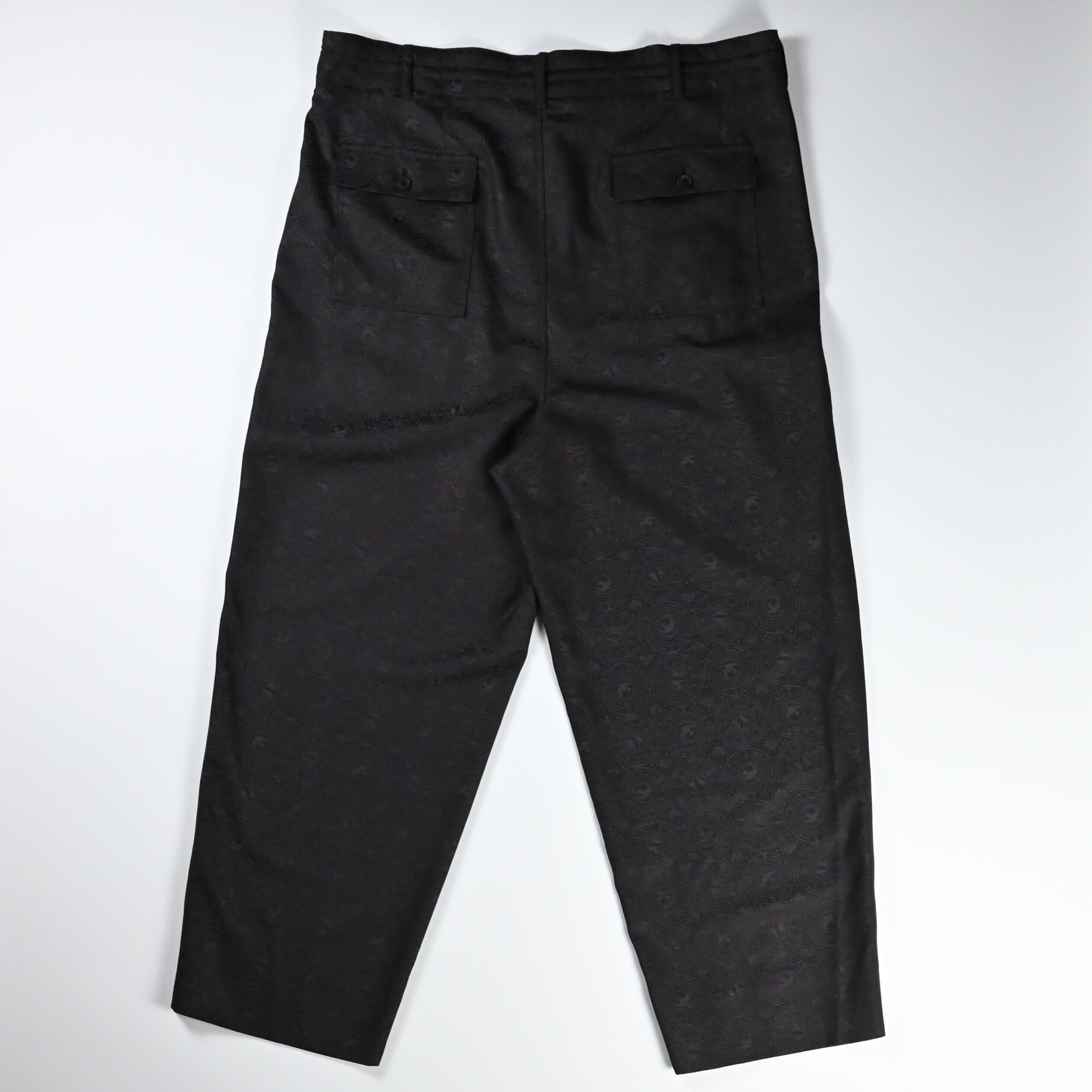 Nonnotte / 2-Tuck Draw Cord Wide Trousers | GANKO