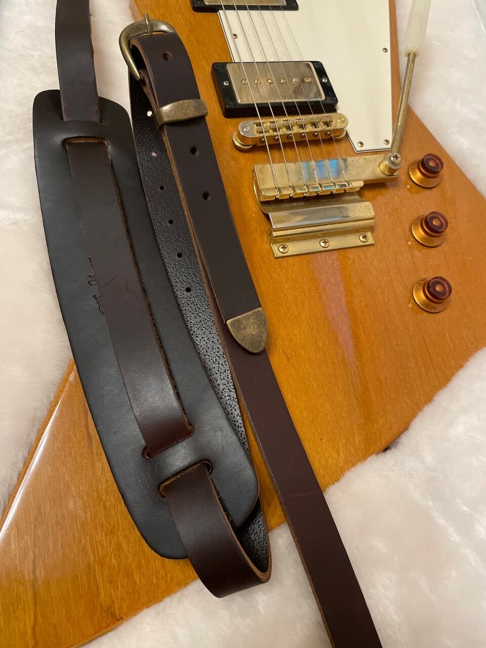 Tom's Vintage Straps Turquoise Virginia ハンドメイド ギター