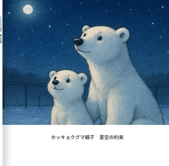 ①1〜3冊まで 絵本 『ホッキョクグマ親子 星空の約束』 | C
