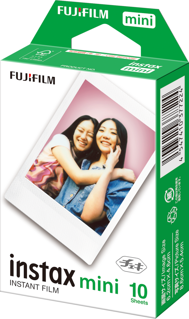 2パック入りチェキフィルム ホワイトフレーム instax mini ...