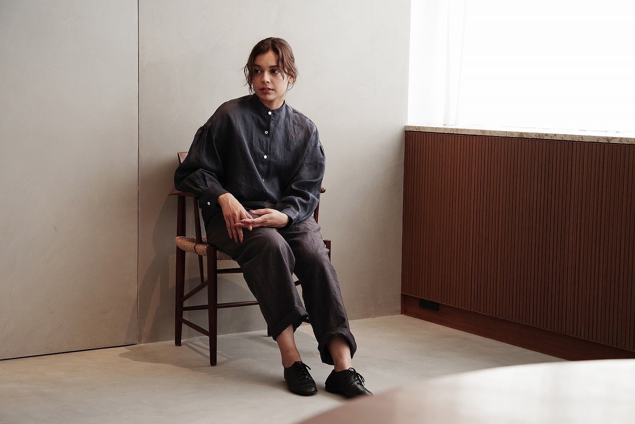 French Linen Balloon Shirt