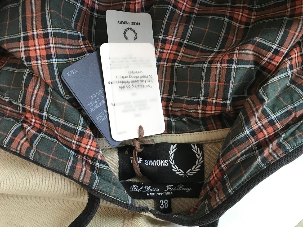激安で通販 Raf Simons x Fred Perry チェック柄ジャケット M 【公式通販】