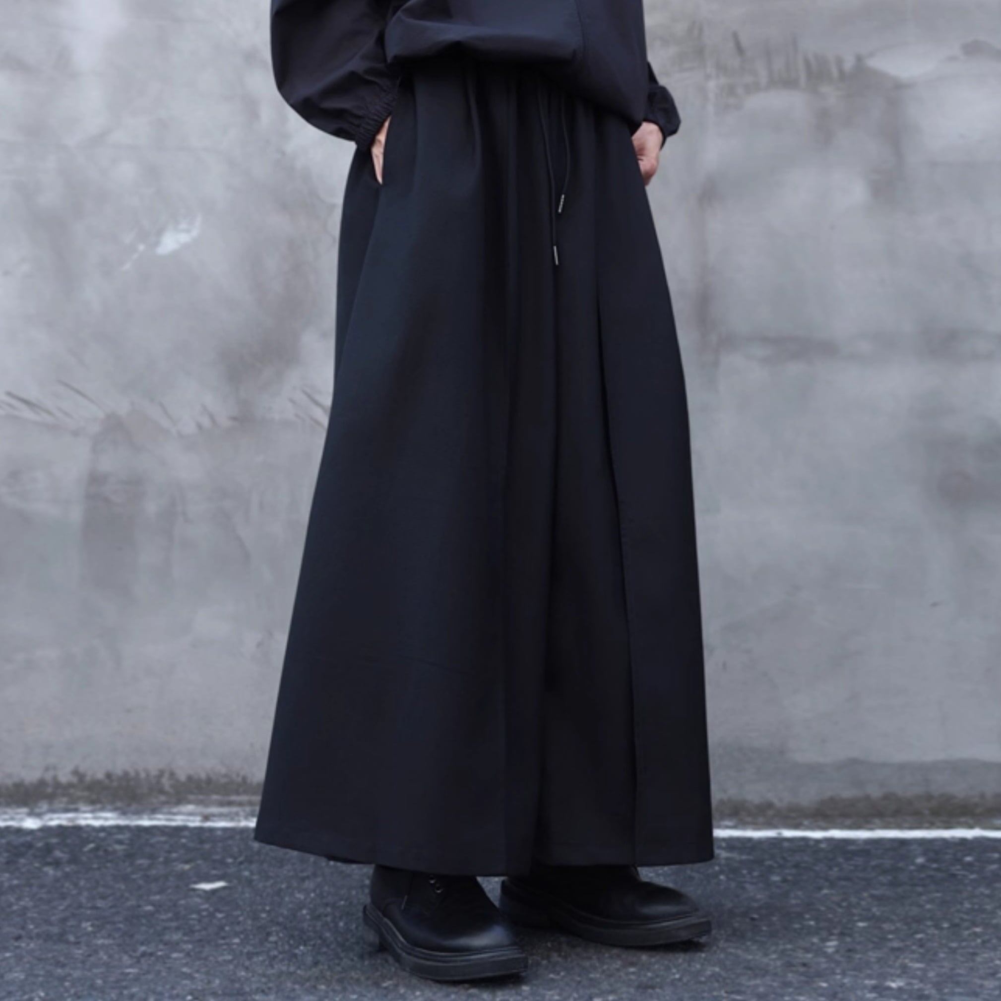 Elastic Waist Hakama Wide Pants【TR3279】