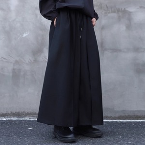Elastic Waist Hakama Wide Pants【TR3279】