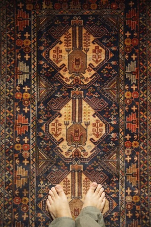 1085 -Vintage Baluch rug