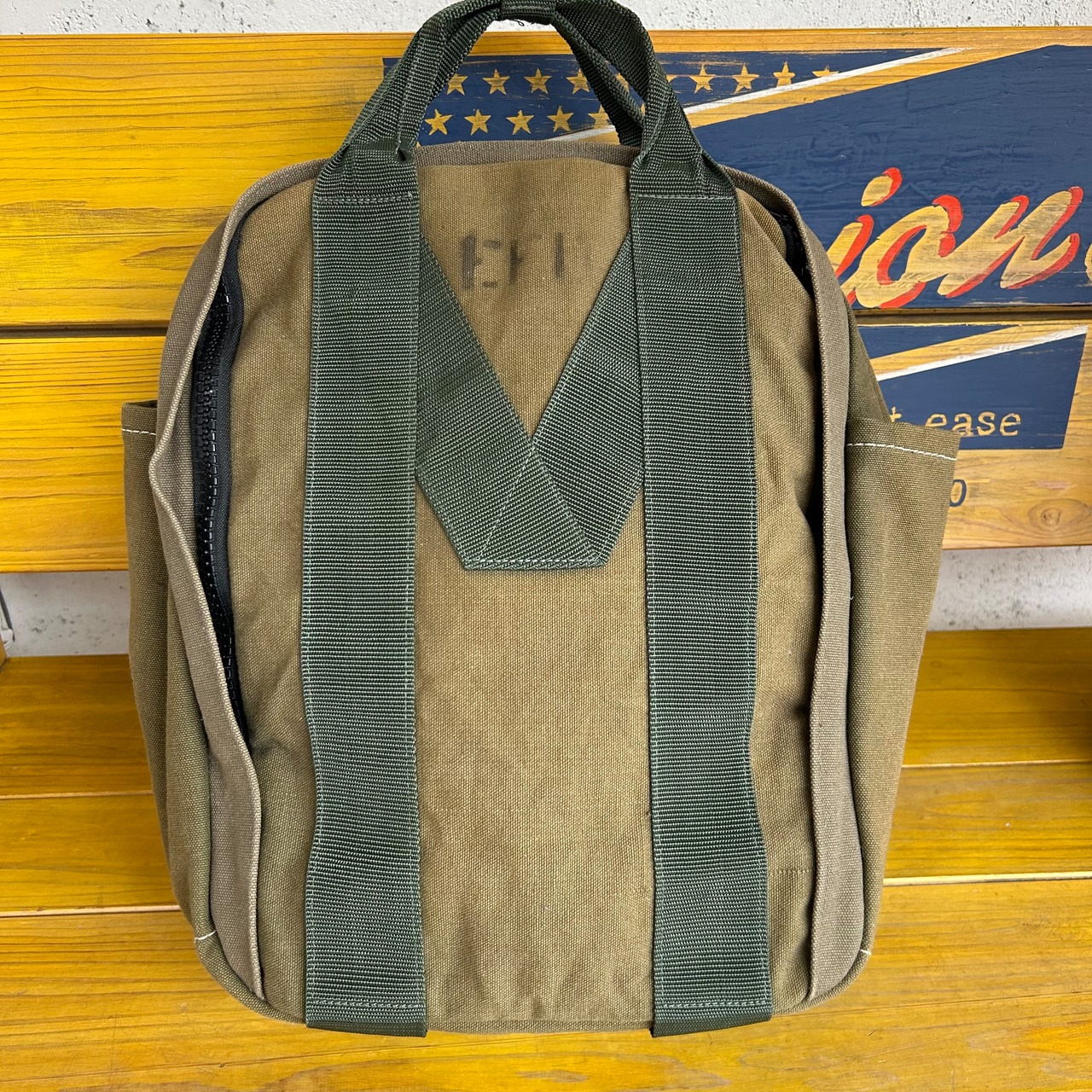 NO MORE WAR ノーモアウォー MILITARYキャンバスバックパック | union 