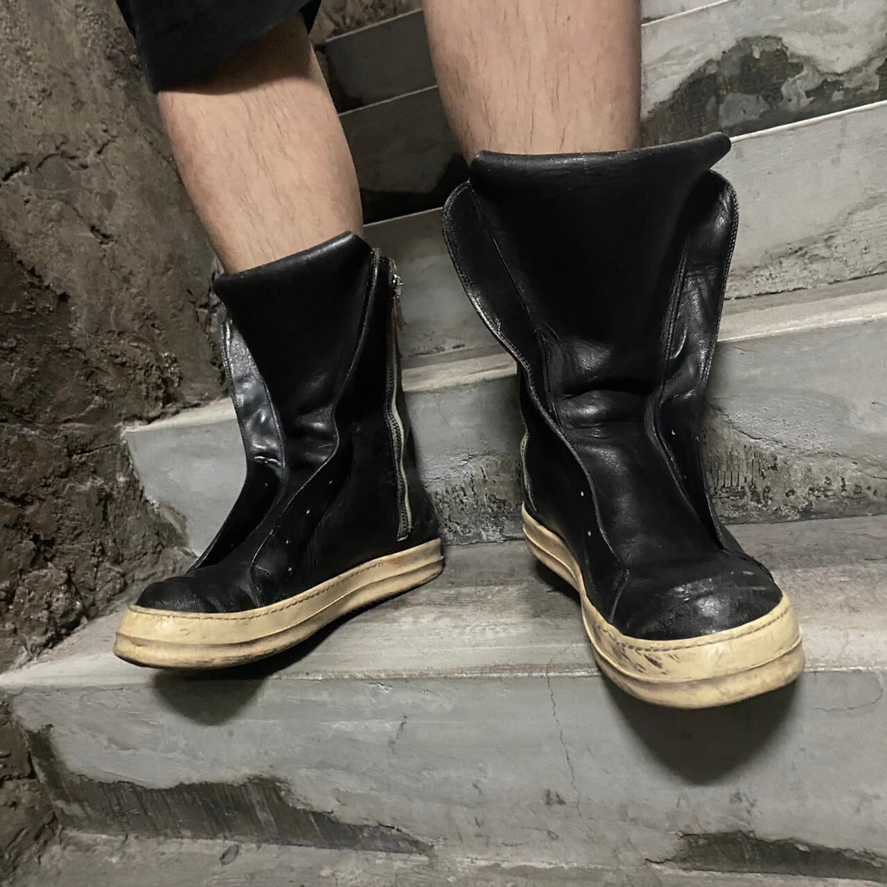 Rick Owens】 High cut sneakers 初期型 ラモーンズ ブーツ | CHAOZ