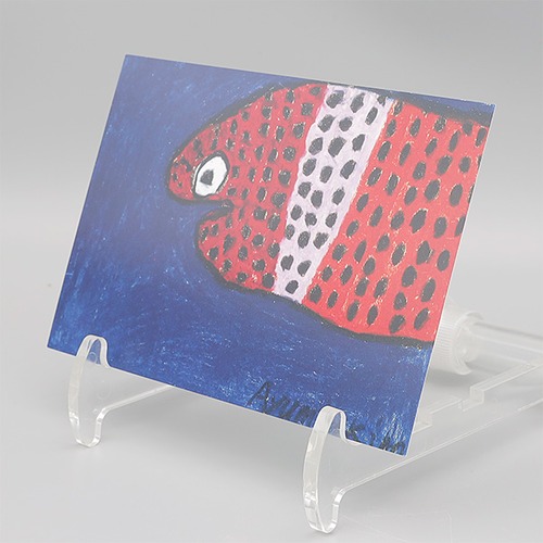 ポストカード ハガキ おしゃれ 【沖野あゆみ ウツボ】 アート デザイン 絵 絵画 インテリア okino-post-018