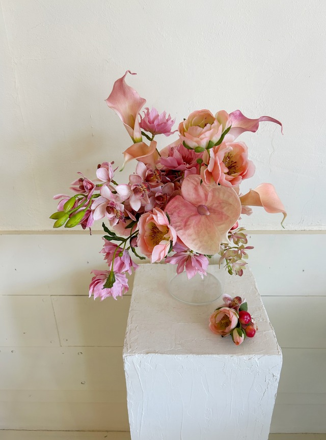 《レンタル》wedding  bouquet＆boutonniere＿1