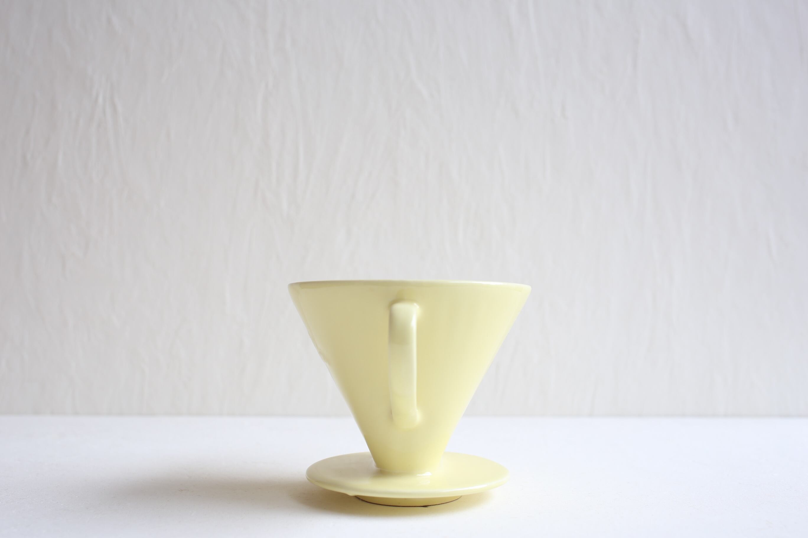 メリタ　陶器製　コーヒードリッパー　ヴィンテージ　ポット　黄色　希少カラー メリタ 陶器製 コーヒードリッパー ヴィンテージ ポット 黄色