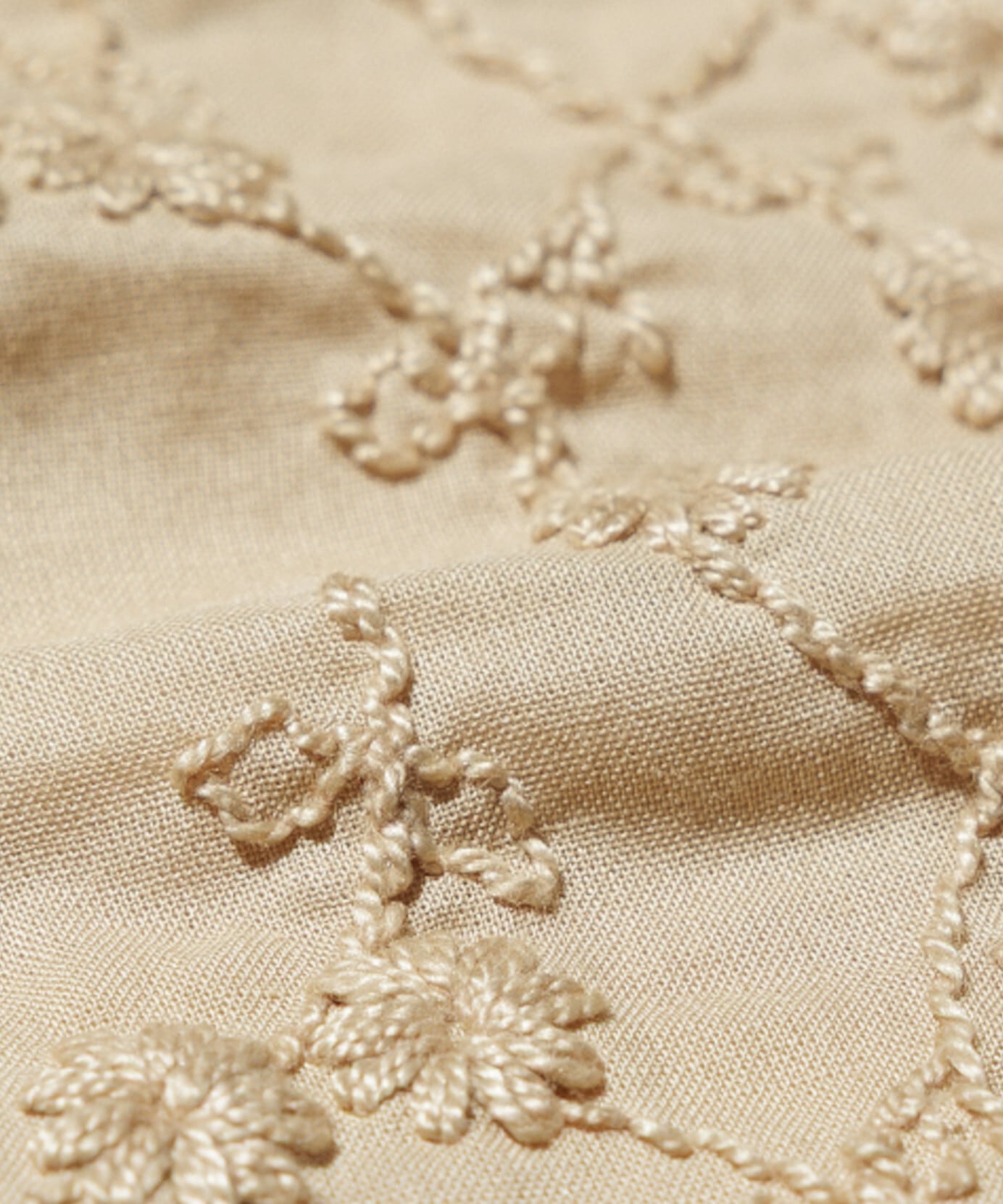 UNUSED / US2548 LONGSLEEVE EMBROIDERY SHIRT(BEIGE) | AfterSchool