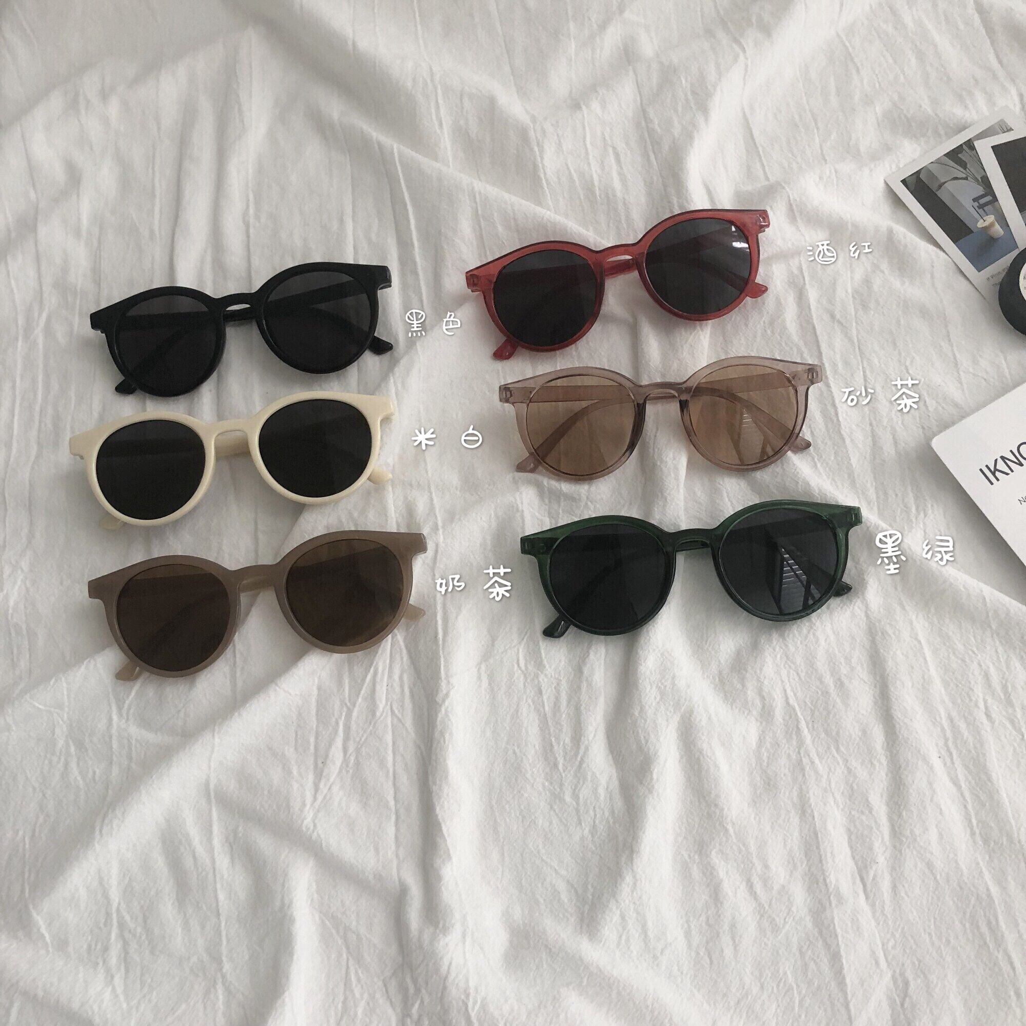 ネットレッドサングルins2020新しいスタイルトレンディなサングルレトロ面白いかわいいビッグフェイスストリートシューティングクール 1号婦人85656856819