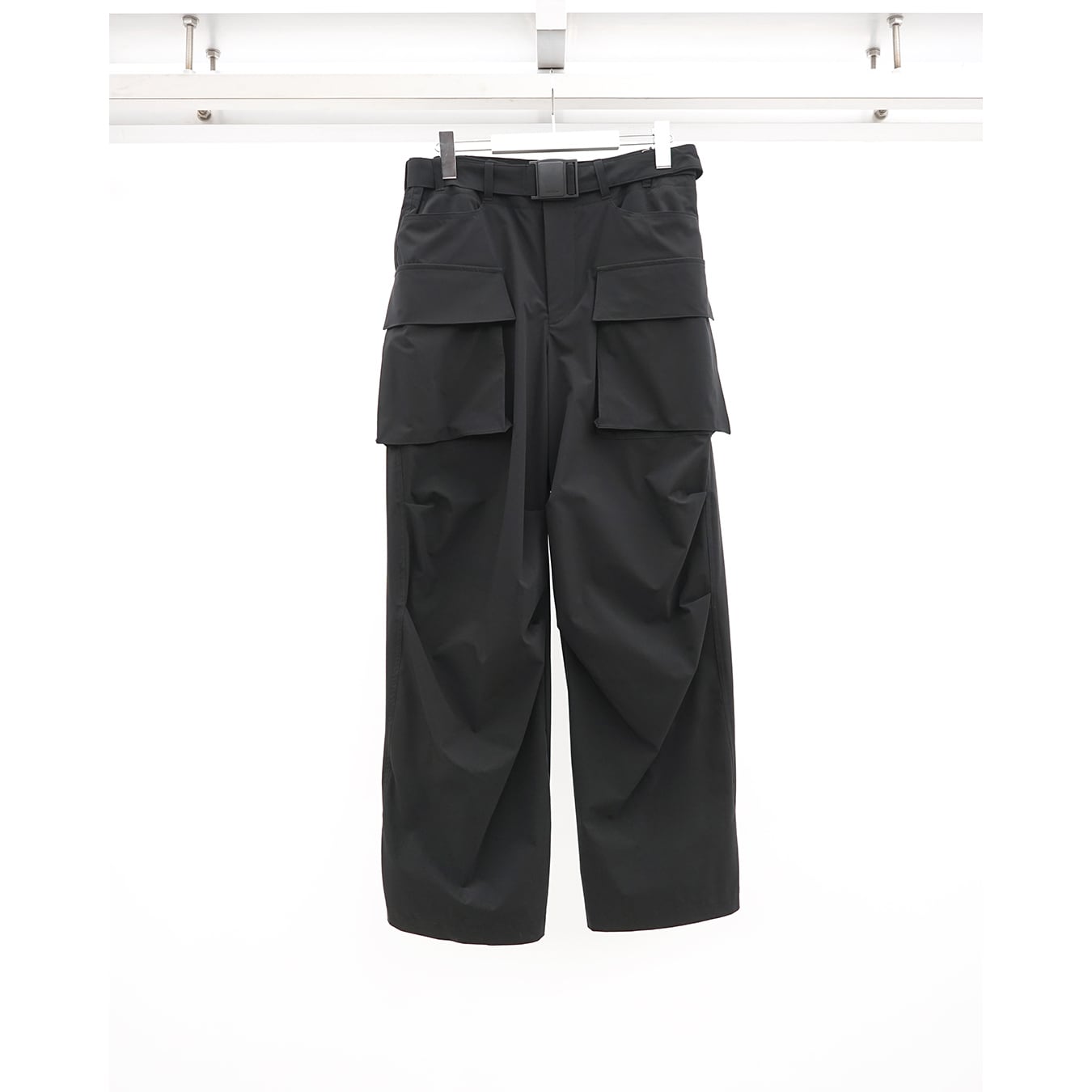 The Viridi-anne 22SS 撥水ストレッチ ワイド カーゴパンツ The Viridi-anne - Water Repellent Stretch Cargo Rib Pants