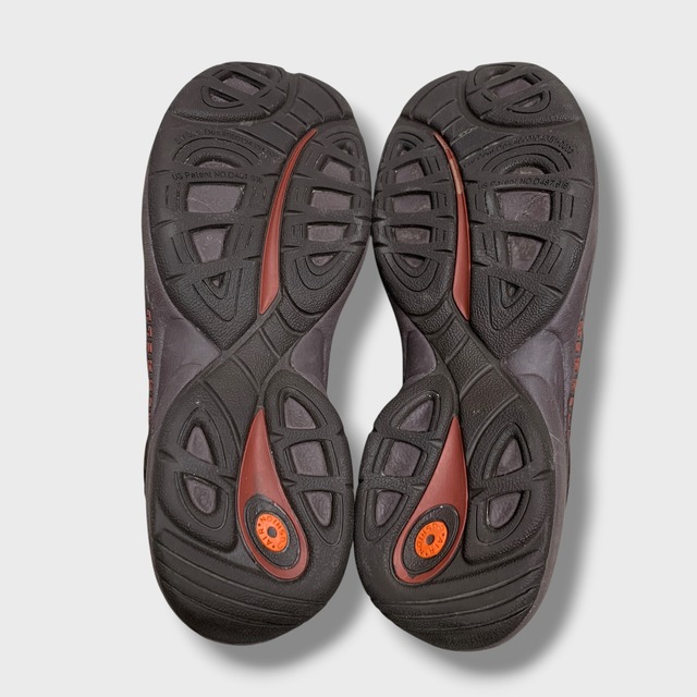 MERRELL ブラウンレザースリッポン　コンフォートシューズ