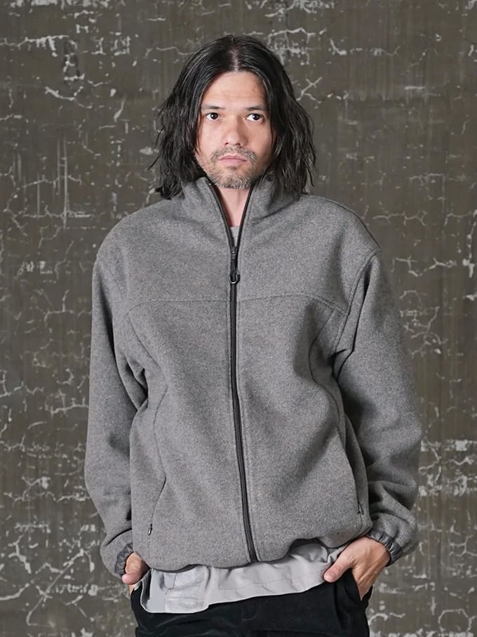 EGO TRIPPING (エゴトリッピング) CASHMEREWOOL FLEECEJACKET カシミアウールフリースジャケット / moku BEIGE 615055-31