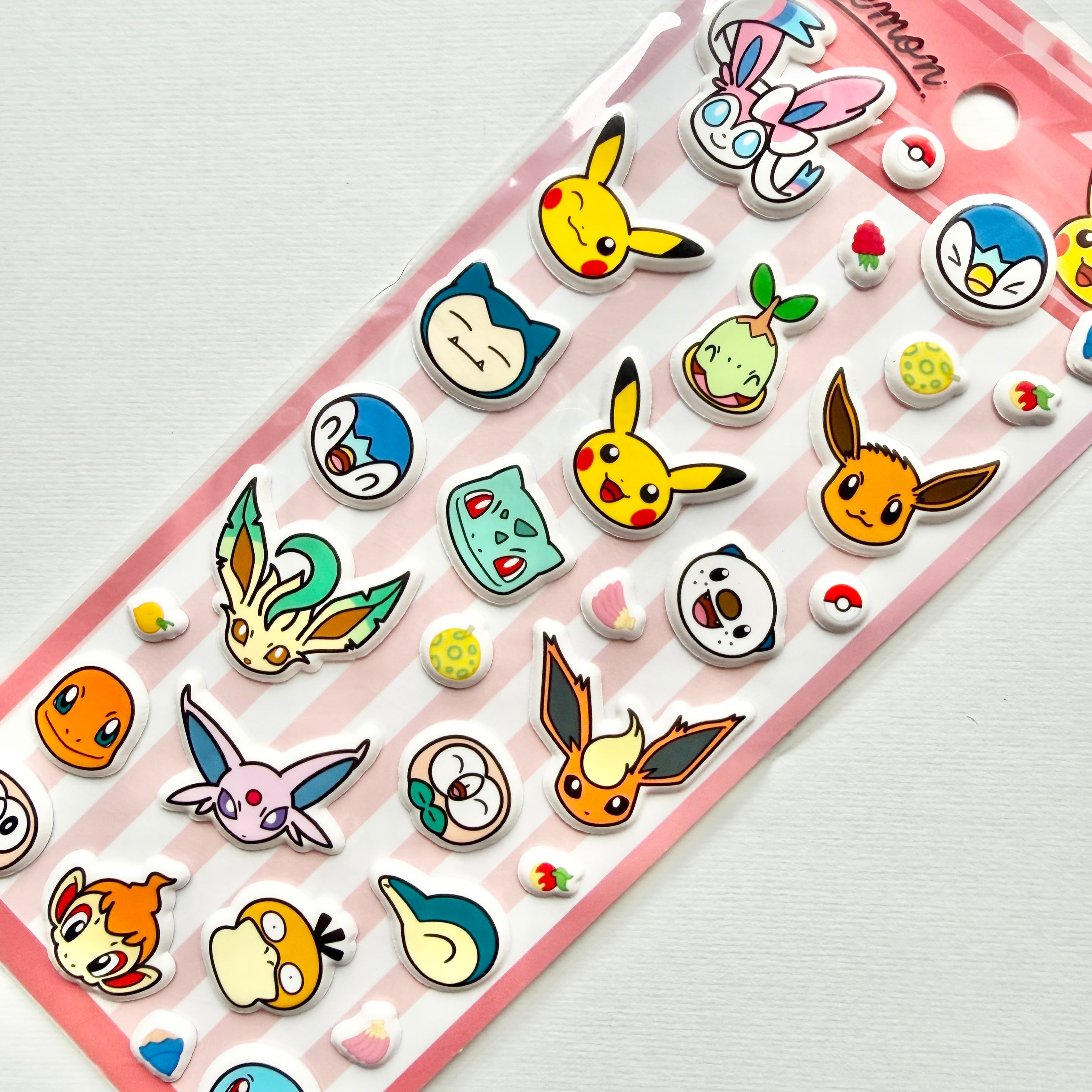 4枚セット】ポケモンぷっくりシール | Jewelie