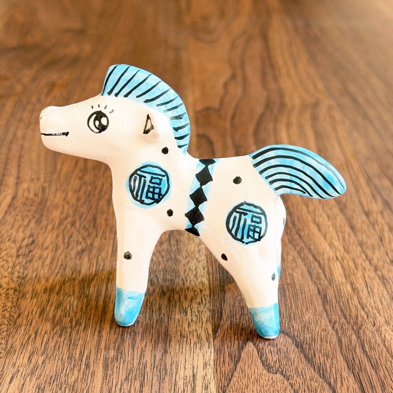 山口祥治 干支フィギュア 午(ウマ)「ウマジャロウ UJ-174」 工房:喜鶴製陶(有田焼)