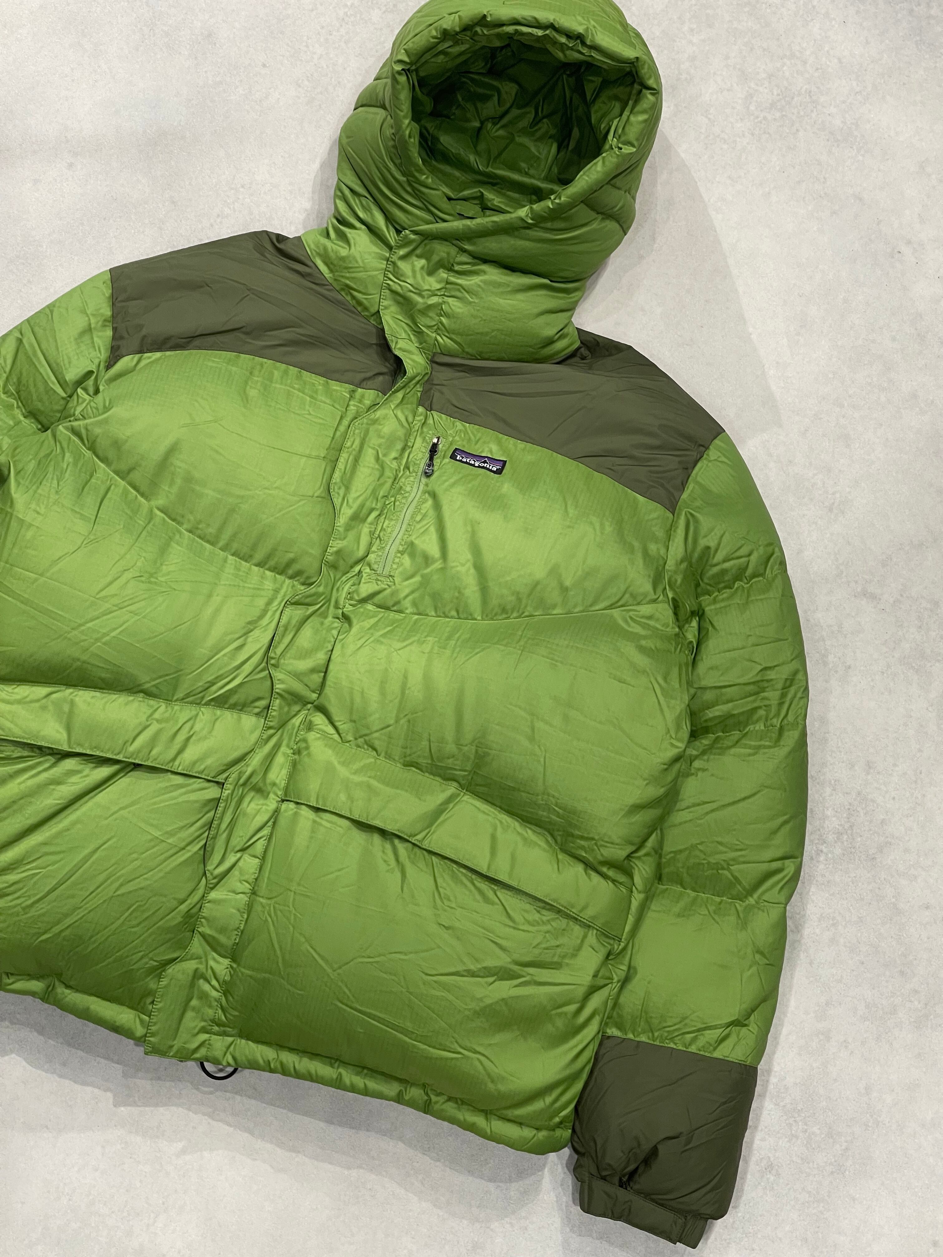 05年製 Patagonia Down Parka グリーン patagonia DOWN PARKA / 05'y 】 パタゴニア ダウンパーカ 収納袋付き