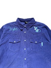 Disney ミッキー ウエスタンシャツ コーデュロイ