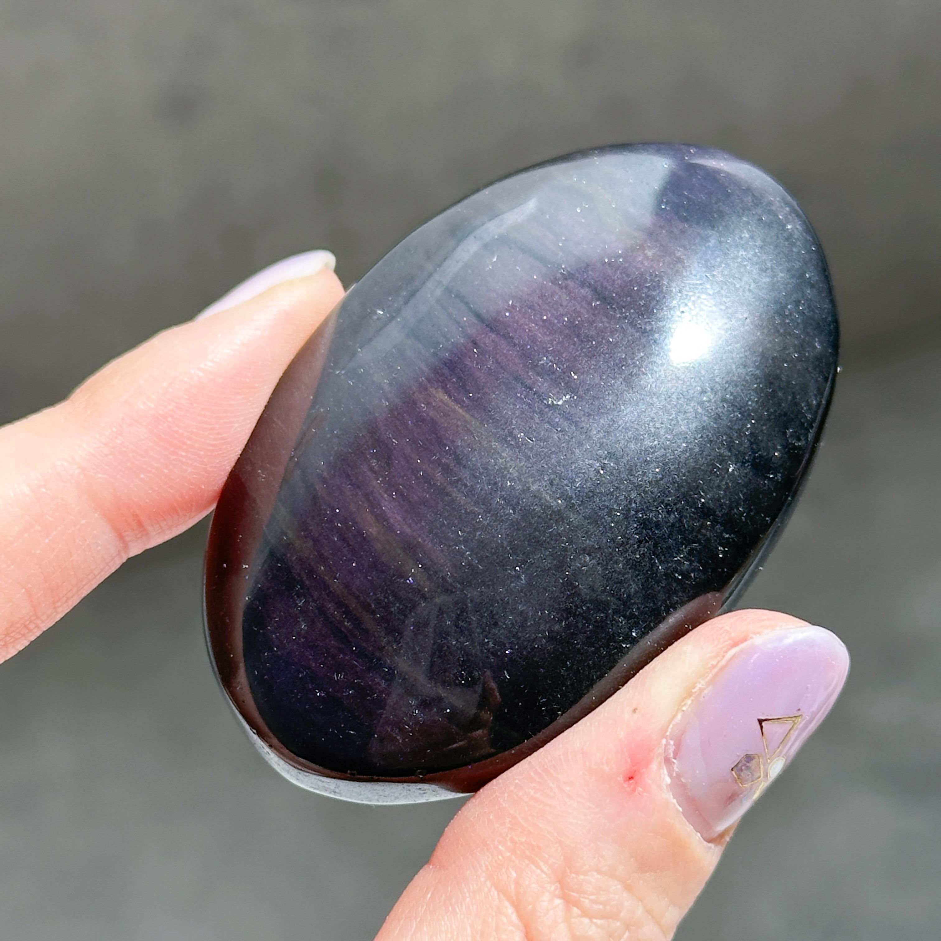 レインボーオブシディアン パーム21◇Rainbow obsidian◇天然石 レインボーオブシディアン パーム21◇Rainbow obsidian◇天然石