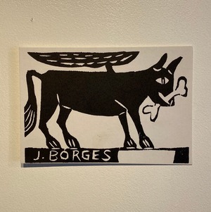 J.BORGES ジョタ・ボルジェス ミニ版画　【犬】