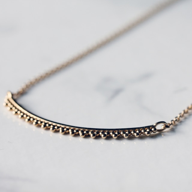 Triangle grain necklace / K18